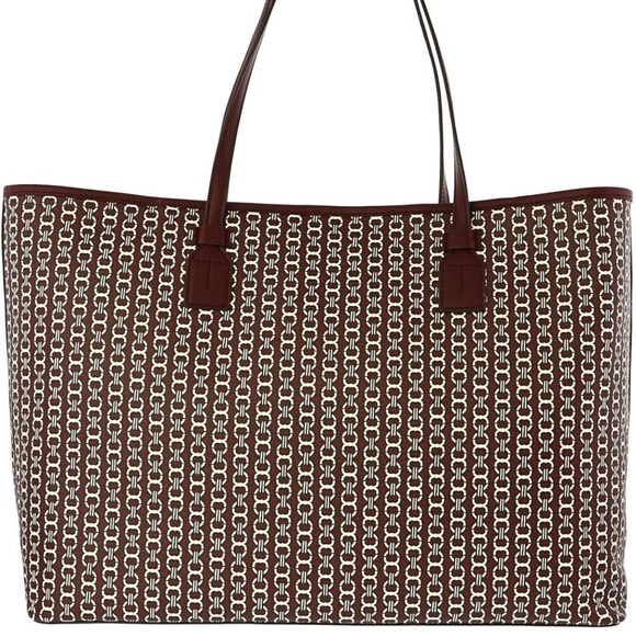 Tory Burch Gemini Link Tote in Real Burgundy - Picture 5 of 16